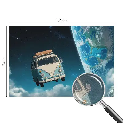 Sfeervol fotobehang met een motief van ruimtevaart