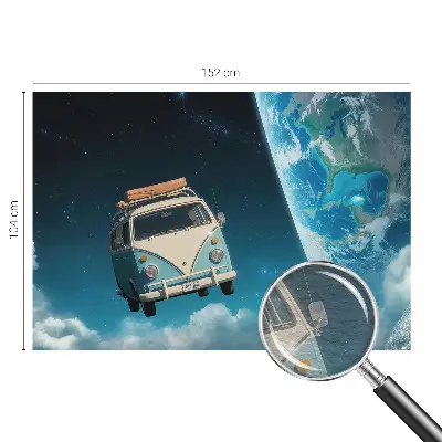 Sfeervol fotobehang met een motief van ruimtevaart