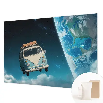 Sfeervol fotobehang met een motief van ruimtevaart