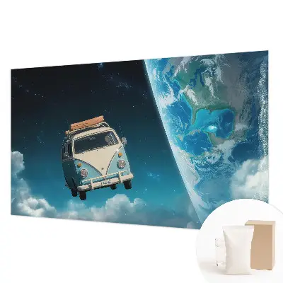 Sfeervol fotobehang met een motief van ruimtevaart