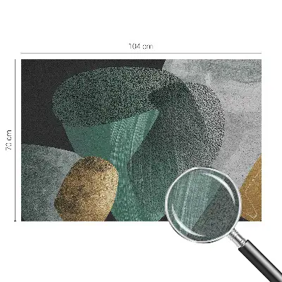 Vlies fotobehang met abstracte geometrische print