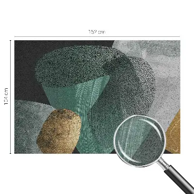 Vlies fotobehang met abstracte geometrische print
