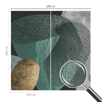 Vlies fotobehang met abstracte geometrische print