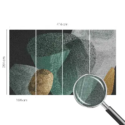 Vlies fotobehang met abstracte geometrische print