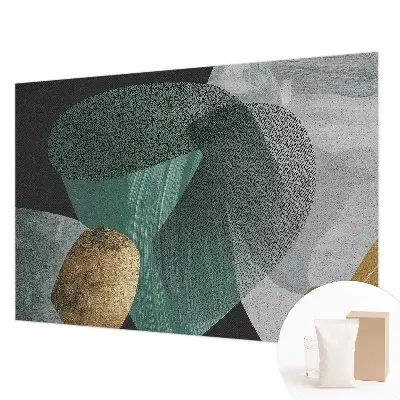 Vlies fotobehang met abstracte geometrische print