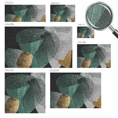 Vlies fotobehang met abstracte geometrische print