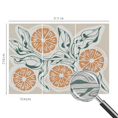 Vliesbehang fotobehang Vruchtpatronen