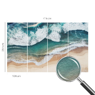 Fotobehang vlies met een motief van zeegolven