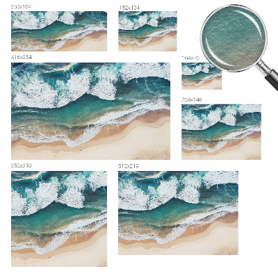 Fotobehang vlies met een motief van zeegolven