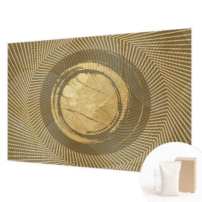 Vliesbehang fotobehang woonkamer met een patroon van stralende lijnen