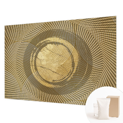 Vliesbehang fotobehang woonkamer met een patroon van stralende lijnen