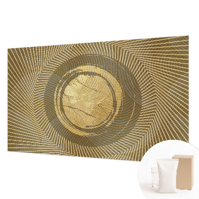 Vliesbehang fotobehang woonkamer met een patroon van stralende lijnen