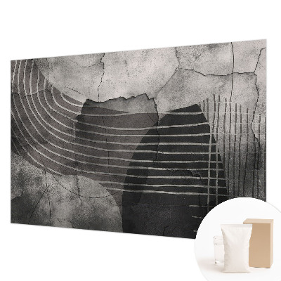 Vlies fotobehang op maat met een abstracte lijnenprint