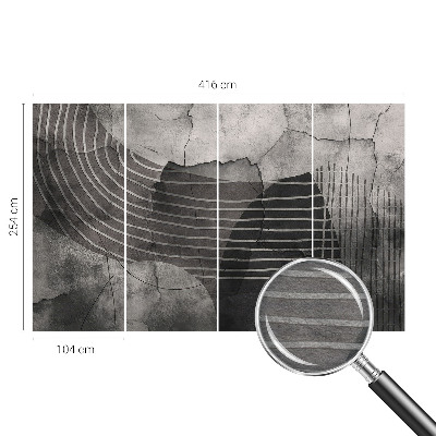 Vlies fotobehang op maat Abstracte lijnen