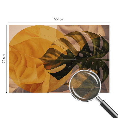 Fotobehang op maat Abstracte bladeren