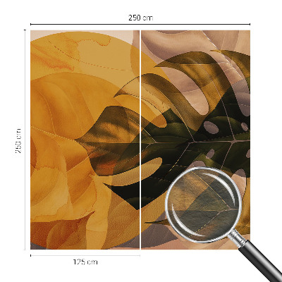 Fotobehang op maat Abstracte bladeren