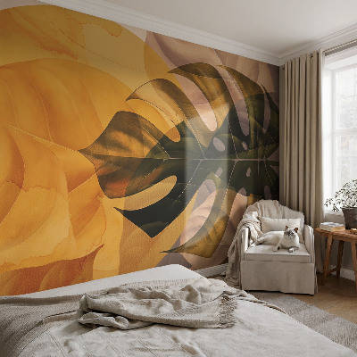 Fotobehang op maat Abstracte bladeren