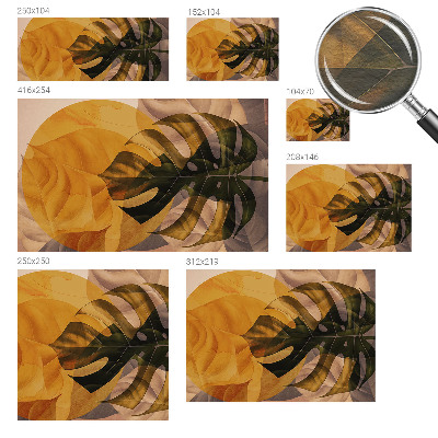 Fotobehang op maat Abstracte bladeren