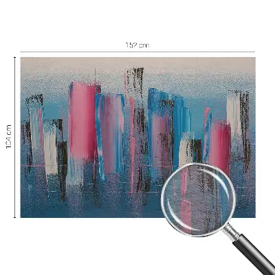 Fotobehang woonkamer met abstracte strepen als ontwerp