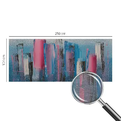 Fotobehang woonkamer met abstracte strepen als ontwerp