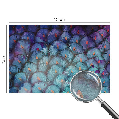 Naadloos fotobehang Kleurrijke veren