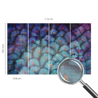 Naadloos fotobehang Kleurrijke veren