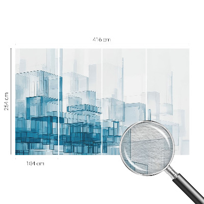 Fotobehang naadloos Transparante kubussen