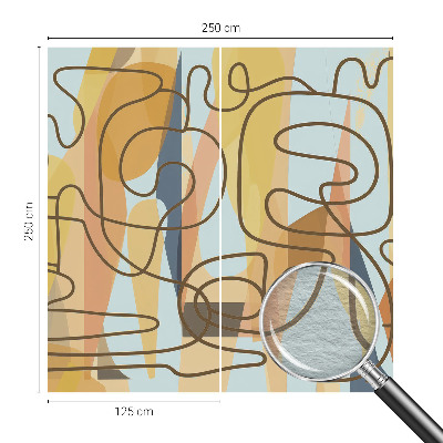 Fotobehang slaapkamer Abstracte vormen