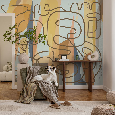 Fotobehang slaapkamer Abstracte vormen