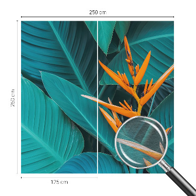 Fotobehang voor slaapkamer Bladrijke bloemen