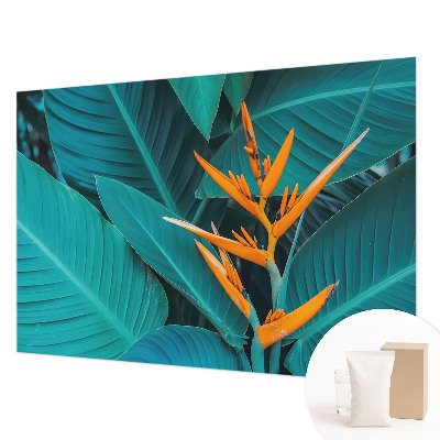 Fotobehang voor slaapkamer Bladrijke bloemen