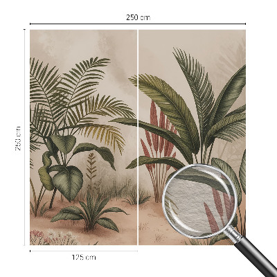 Modern fotobehang voor de woonkamer met een plantmotief