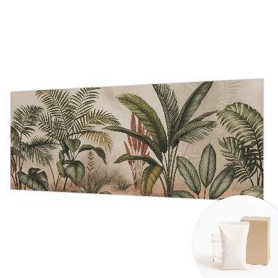 Modern fotobehang voor de woonkamer met een plantmotief