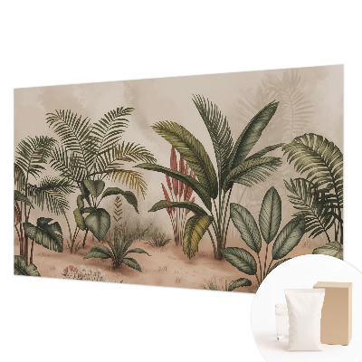 Modern fotobehang voor de woonkamer met een plantmotief