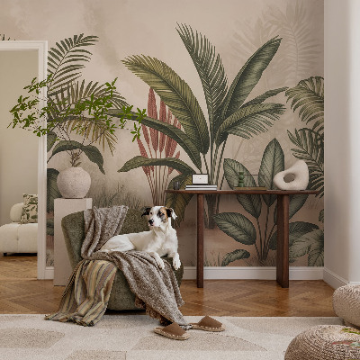 Modern fotobehang voor de woonkamer Plantmotief