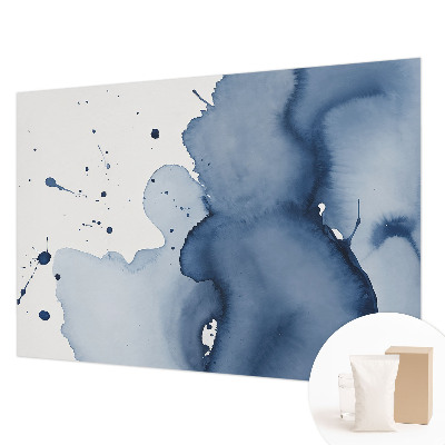 Fotobehang voor de slaapkamer Marineblauwe spetters