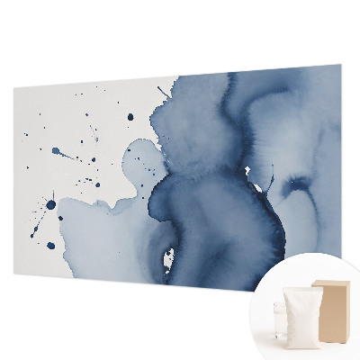 Fotobehang voor de slaapkamer Marineblauwe spetters
