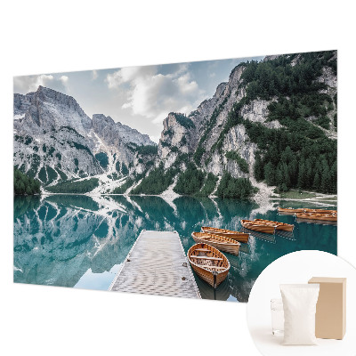 Modern fotobehang met een bergpanorama