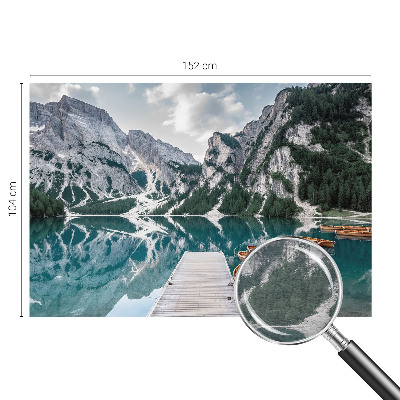 Modern fotobehang met een bergpanorama