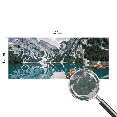 Modern fotobehang met een bergpanorama