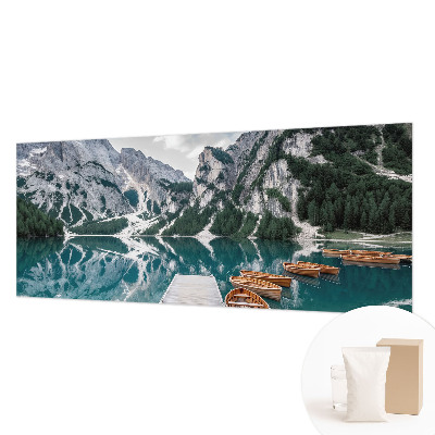 Modern fotobehang met een bergpanorama