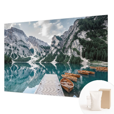 Modern fotobehang met een bergpanorama