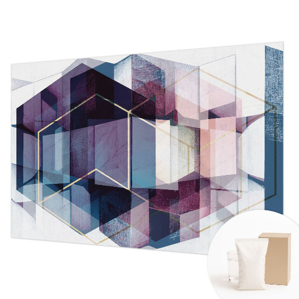Premium fotobehang met een geometrisch patroon van kubussen