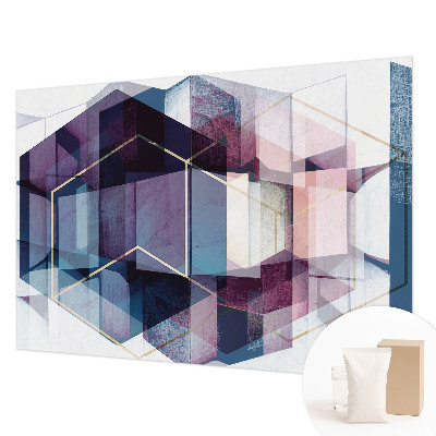 Premium fotobehang met een geometrisch patroon van kubussen