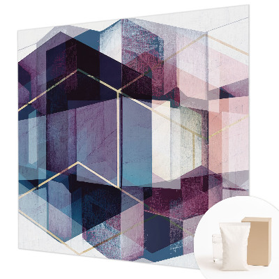 Premium fotobehang met een geometrisch patroon van kubussen