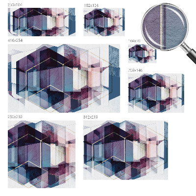 Premium fotobehang met een geometrisch patroon van kubussen