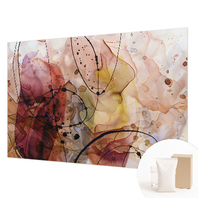 Sfeervol fotobehang met een abstract harmonisch motief