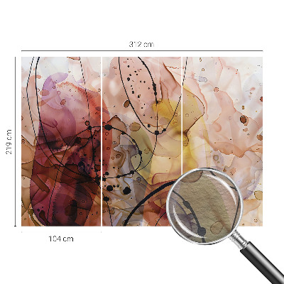 Sfeervol fotobehang met een abstract harmonisch motief
