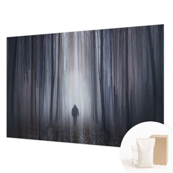 Hoogwaardig fotobehang met het motief 'Bosstilte'