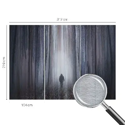 Hoogwaardig fotobehang met het motief 'Bosstilte'